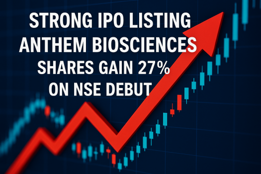 Strong IPO Listing Anthem Biosciences Shares Gain 27% on NSE Debut