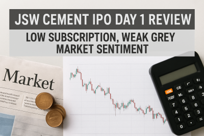 JSW Cement IPO Day 1 Review: Low Subscription, Weak Grey Market Sentiment